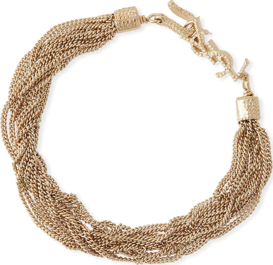 Saint Laurent Loulou Multi-Chain Bracelet