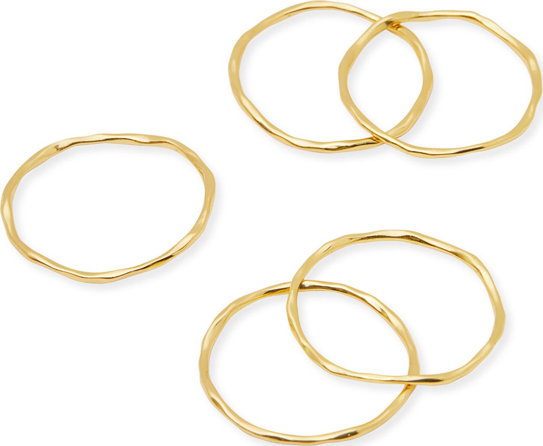 Gorjana Waverly Thin Rings, Set of 5
