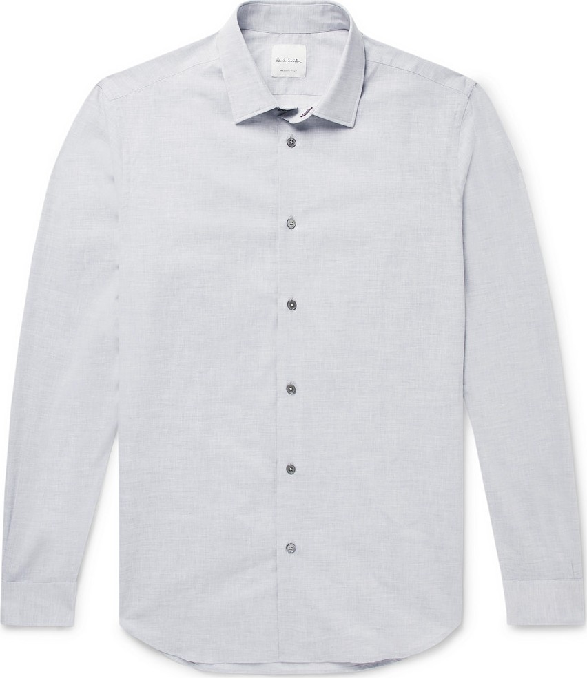 Paul Smith Soho Mélange Cotton and Linen-Blend Shirt