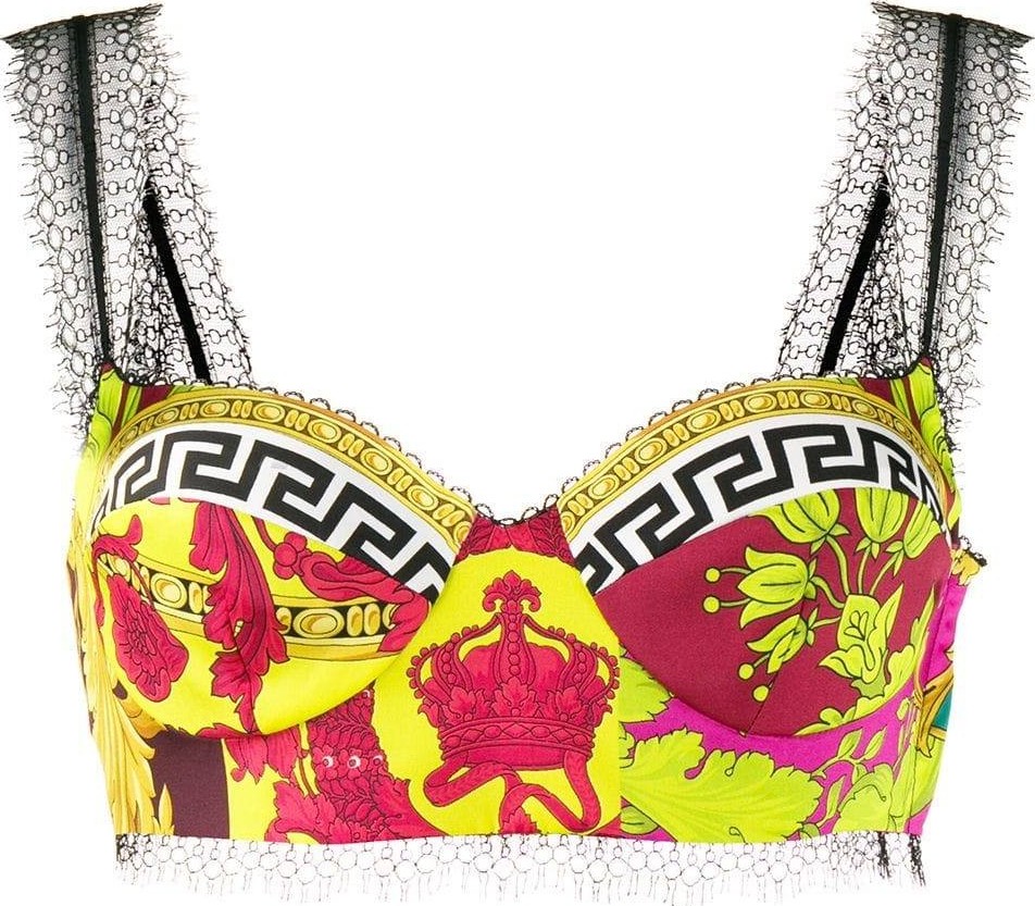 Versace printed bralette top