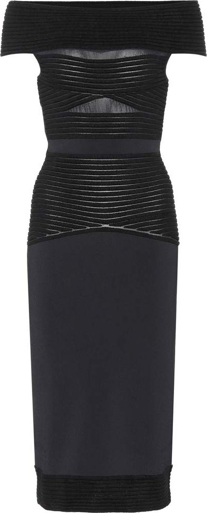 Roland Mouret Hanbury off-the-shoulder knit dress