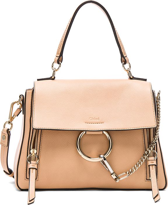 Chloe Small Faye Calfskin & Suede Day Bag