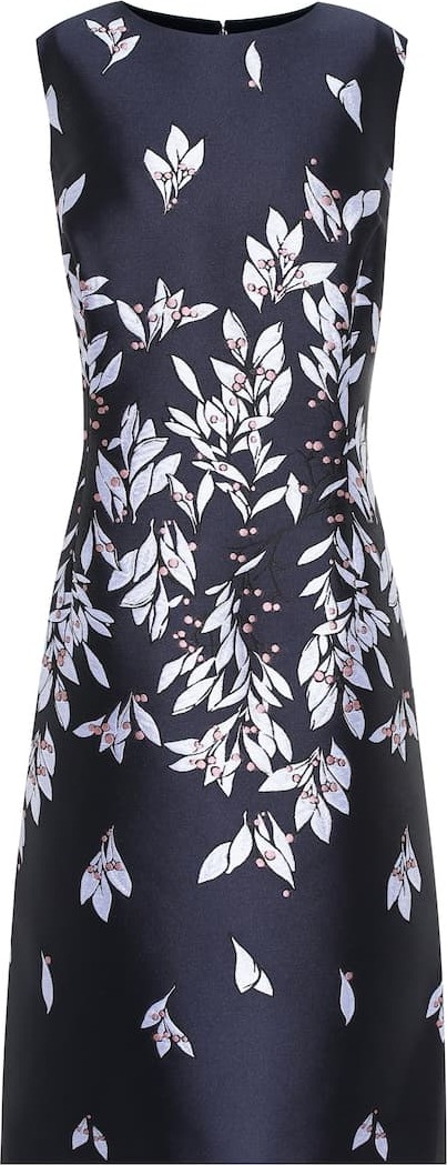 Oscar De La Renta Printed midi dress