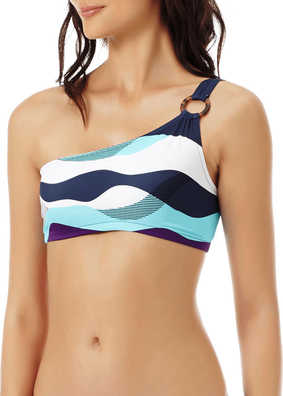 Vilebrequin Ostende Printed One-Shoulder Bikini Top
