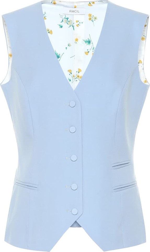 Racil Frankie wool crêpe vest