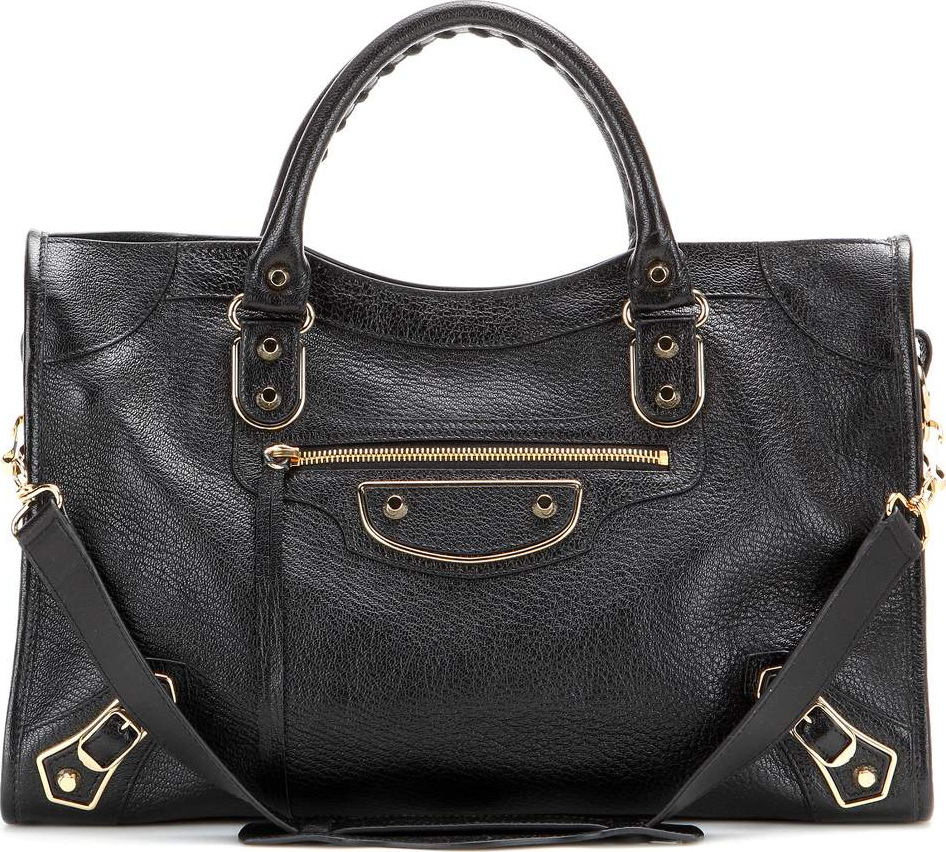 Balenciaga Classic Metallic Edge City leather tote