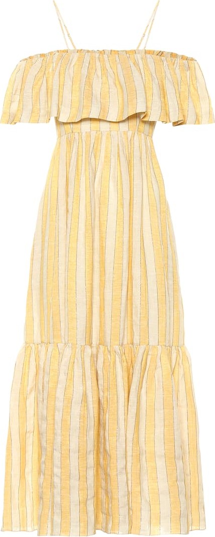 Three Graces London Ida off-the-shoulder maxi dress