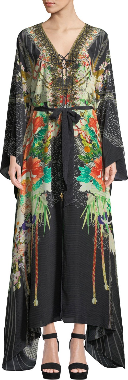 Camilla Queen Of Kings Embellished Floral Maxi Dress