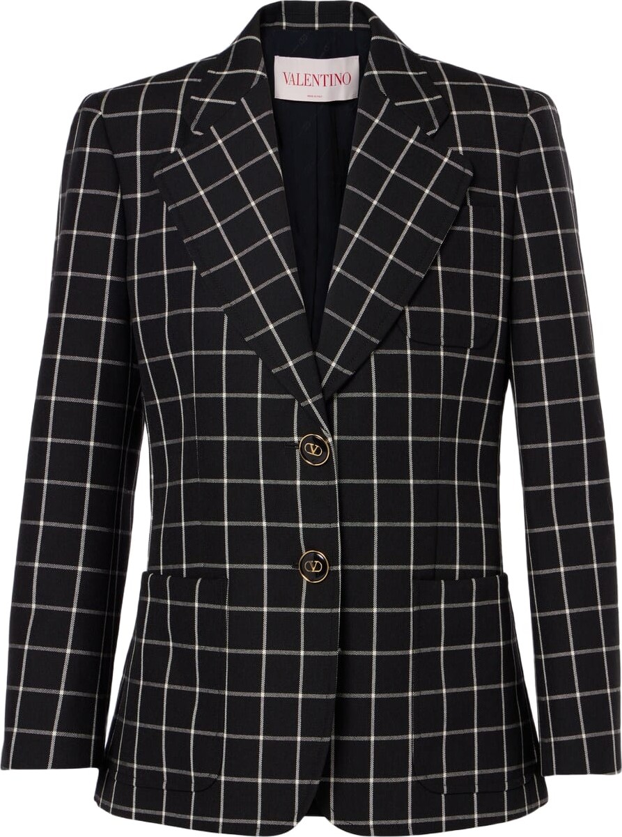 Valentino - Checked wool jacket