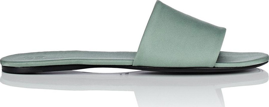 THE ROW Ellen satin slide sandals
