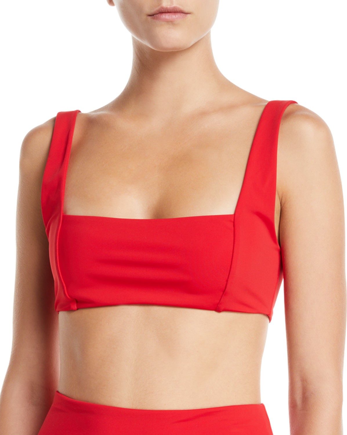Mara Hoffman Meli Square-Neck Swim Top
