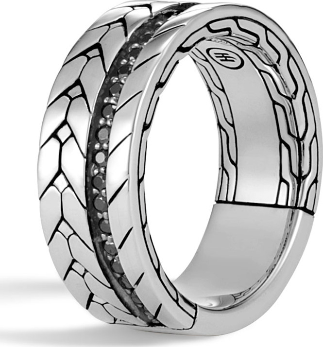 John Hardy Men's Modern Chain Ring, Size 10