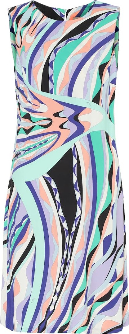 Emilio Pucci Printed silk-blend shift dress