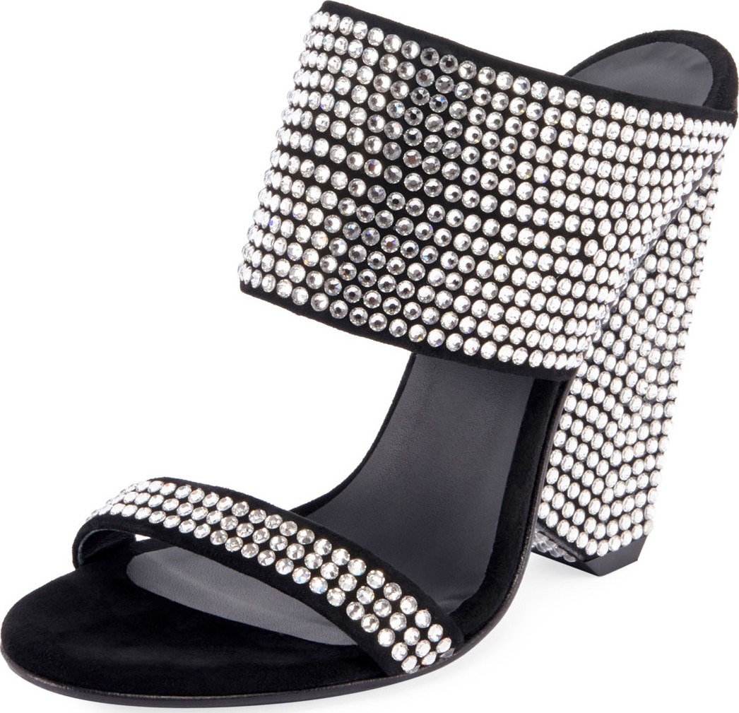 Balmain Lory Crystal-Embellished Sandals