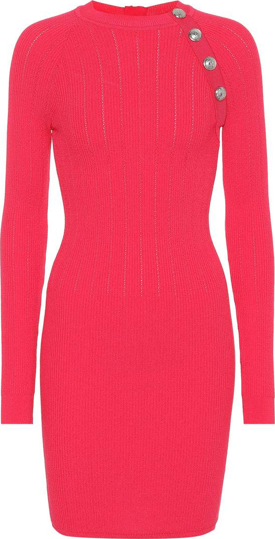 Balmain Stretch knit minidress
