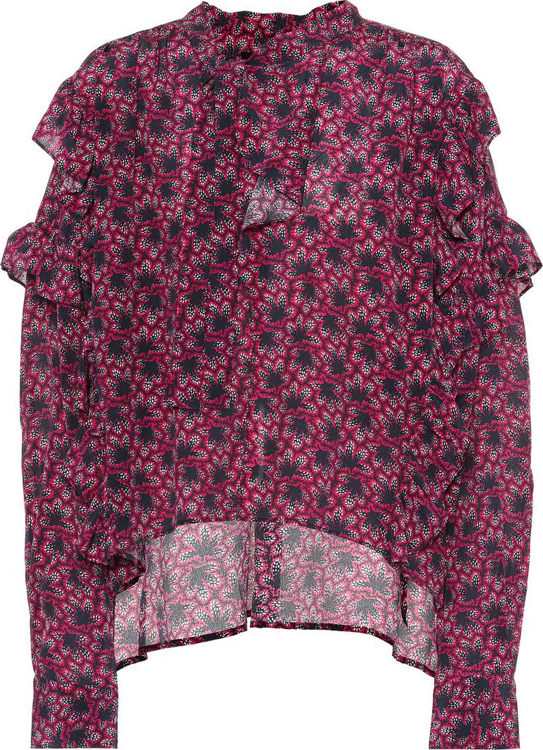 Isabel Marant Floral-printed silk blouse
