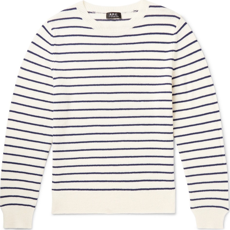 A.P.C. Slim-Fit Striped Wool Sweater