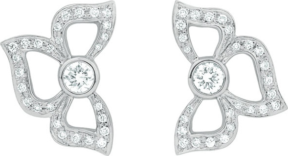 Carelle Florette Pavé Diamond Stud Earrings