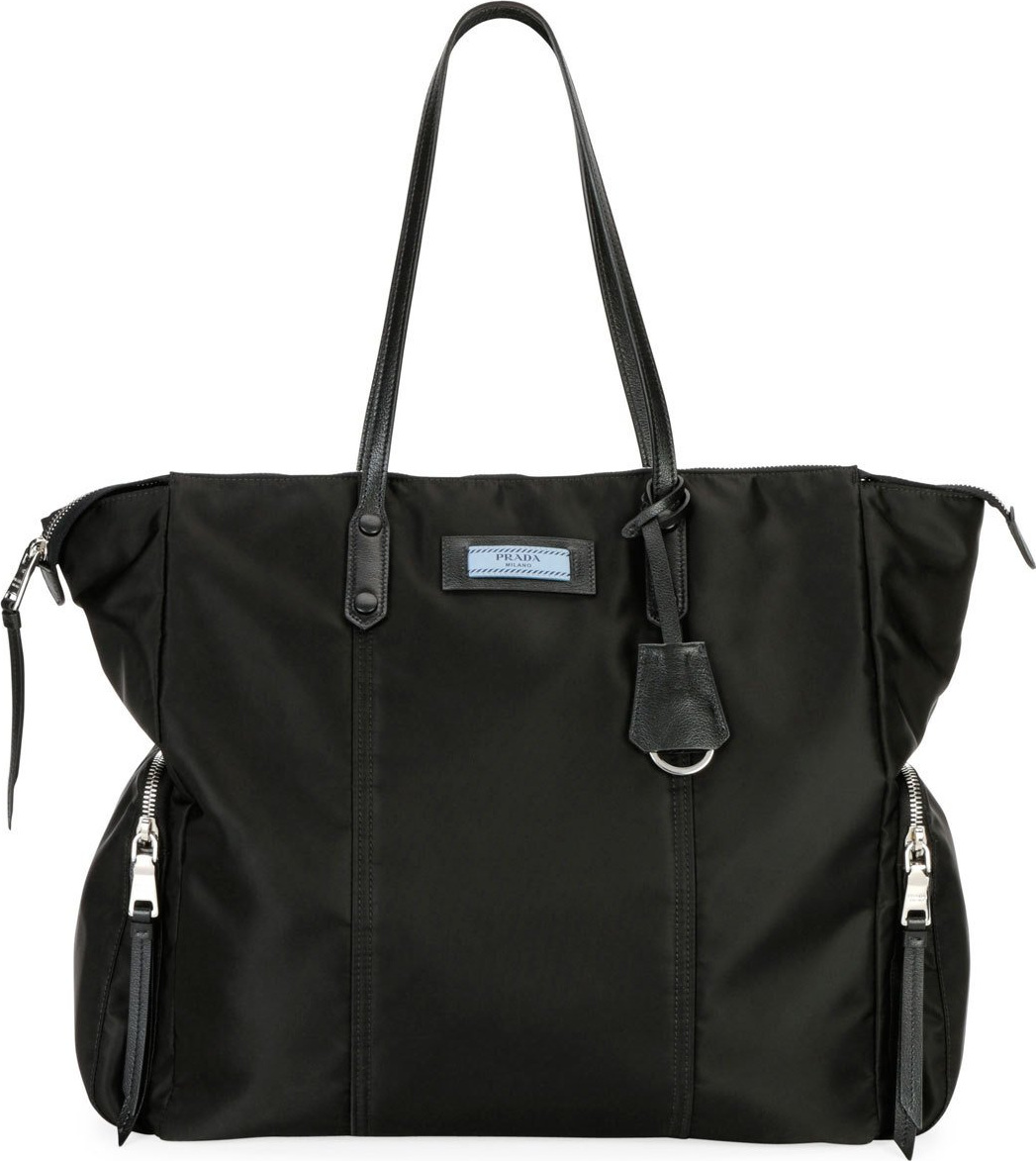 Prada Etiquette Tessuto Large Shoulder Tote Bag