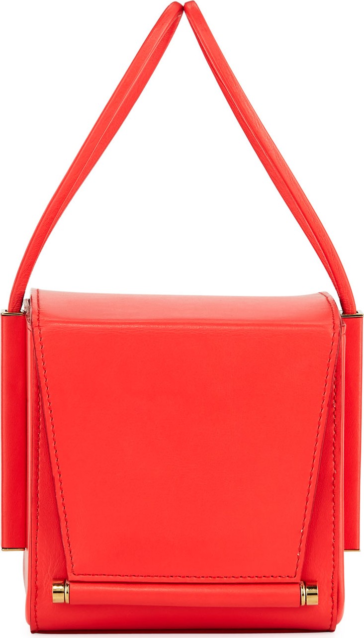 Roksanda Smooth Leather Box Bag, Red