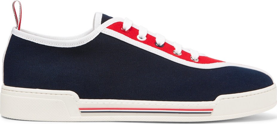 Thom Browne Striped Canvas Sneakers