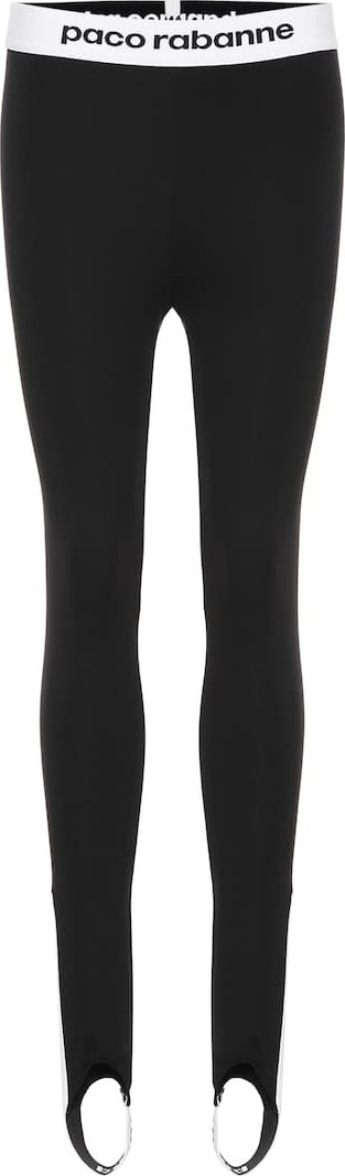 Paco Rabanne Logo stirrup leggings