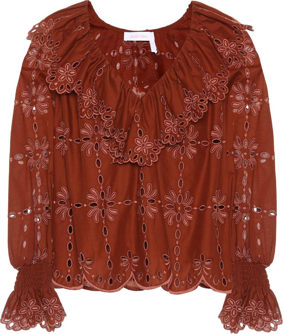 See By Chloé Cotton eyelet lace top