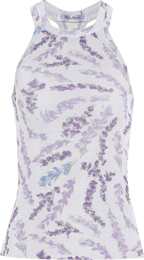 Max Mara Harem floral-print racerback top