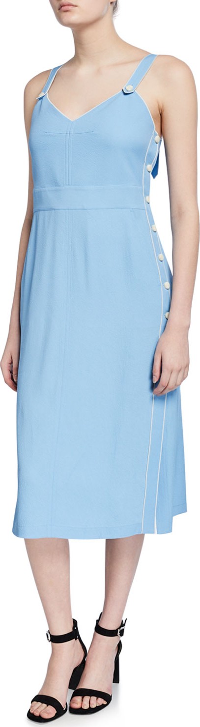 Rag & Bone Tia Side-Snap Tank Dress