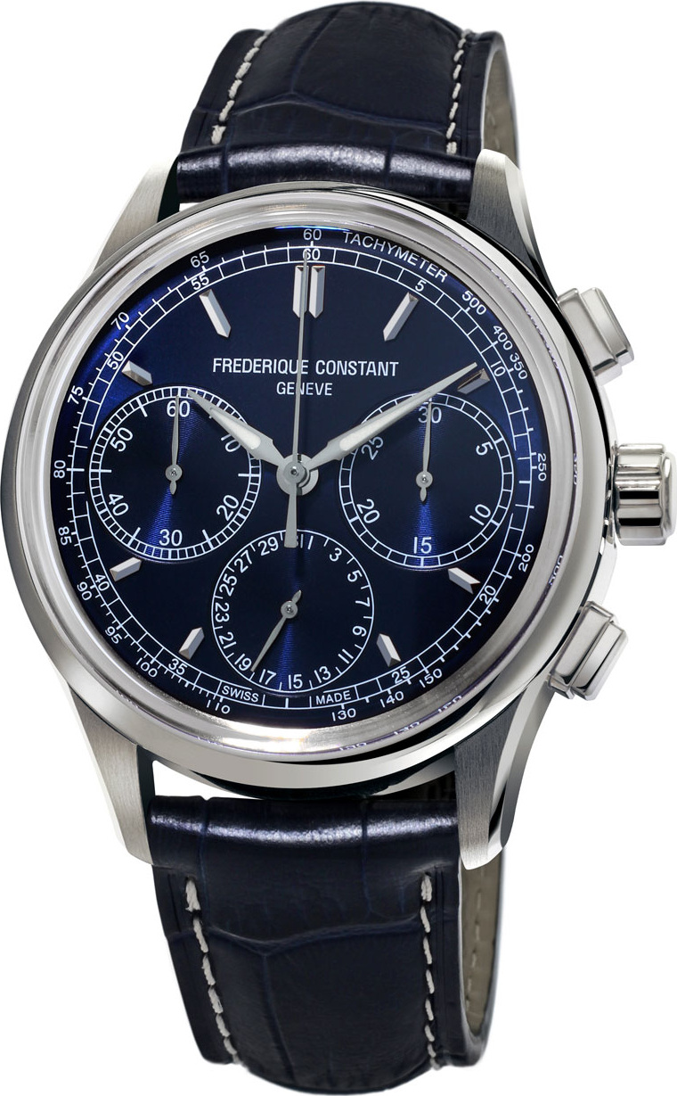 Frederique Constant Flyback Manufacture Chronograph Watch in Stainless Steel