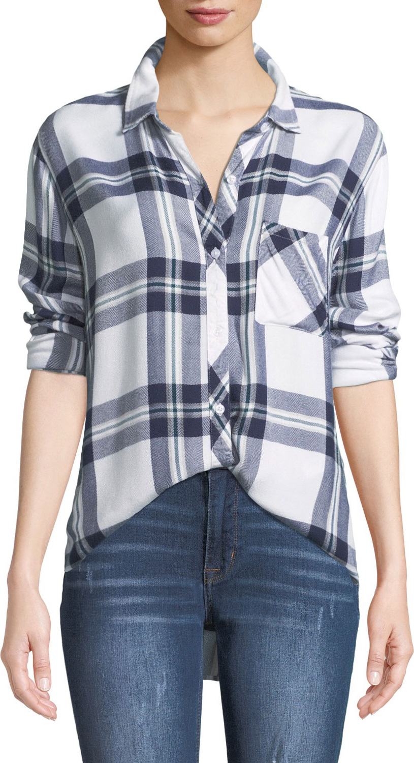 RAILS Hunter Plaid Button-Front Long-Sleeve Shirt