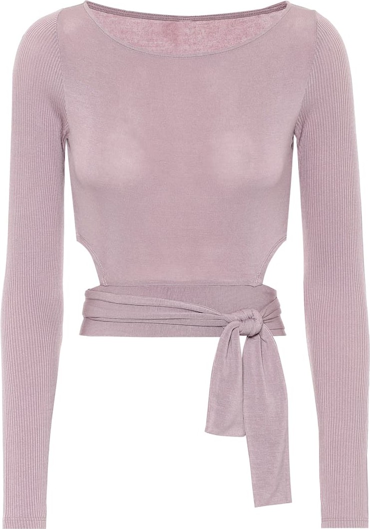 Alo Yoga Barre tie-front top