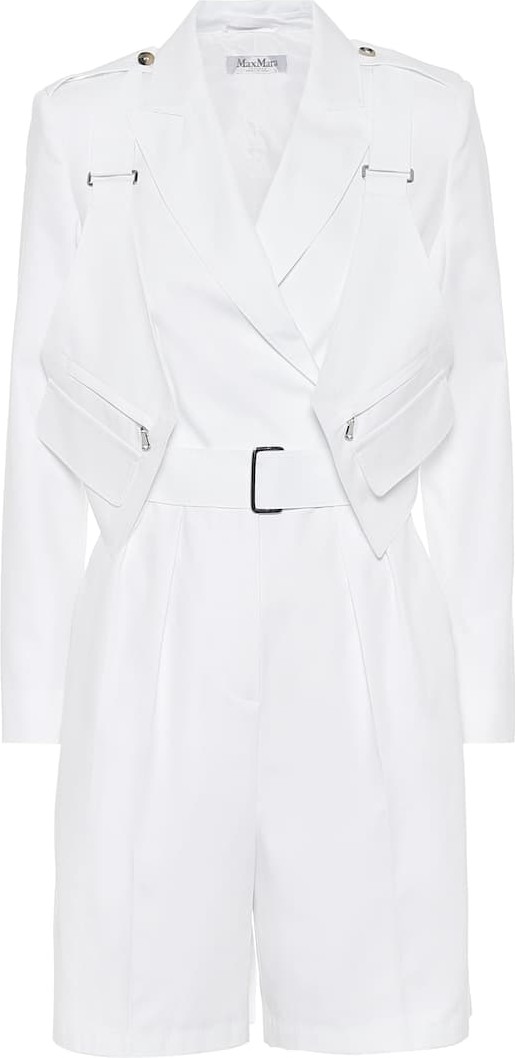Max Mara Hello cotton-twill playsuit