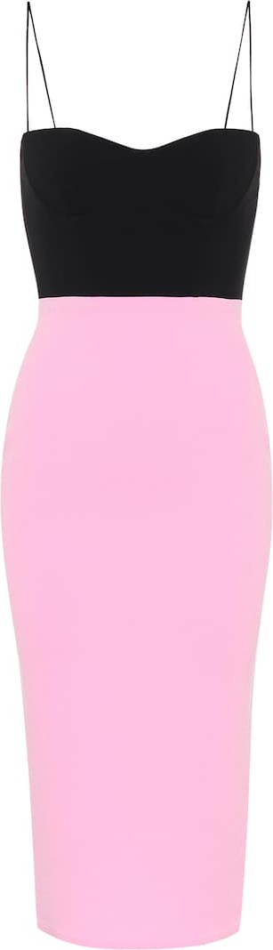 Alex Perry Lee stretch-crêpe midi dress