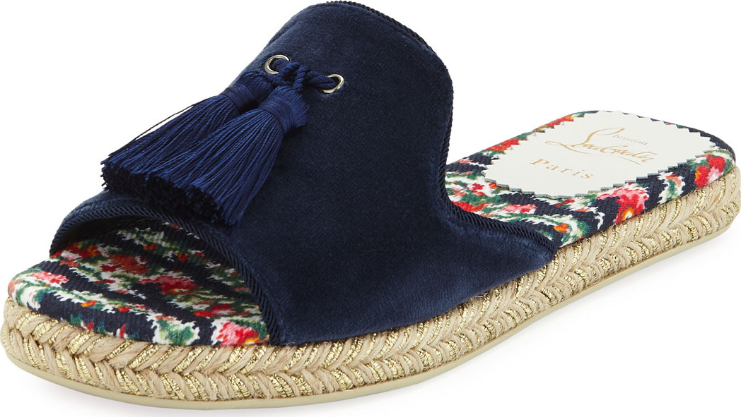 Christian Louboutin Pacha Flat Espadrille Sandal