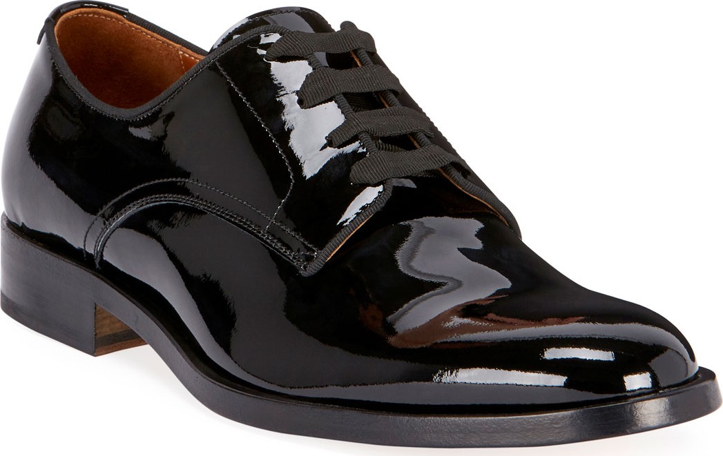 Givenchy Men's Rider Lace-Up Derby Shoes in Leather