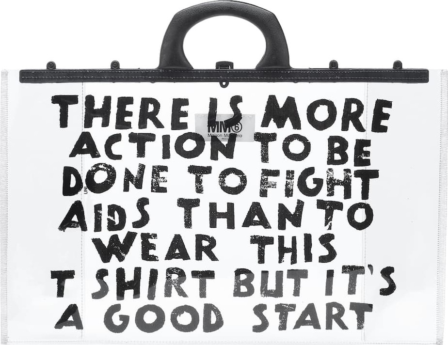 MM6 Maison Margiela Printed PVC tote