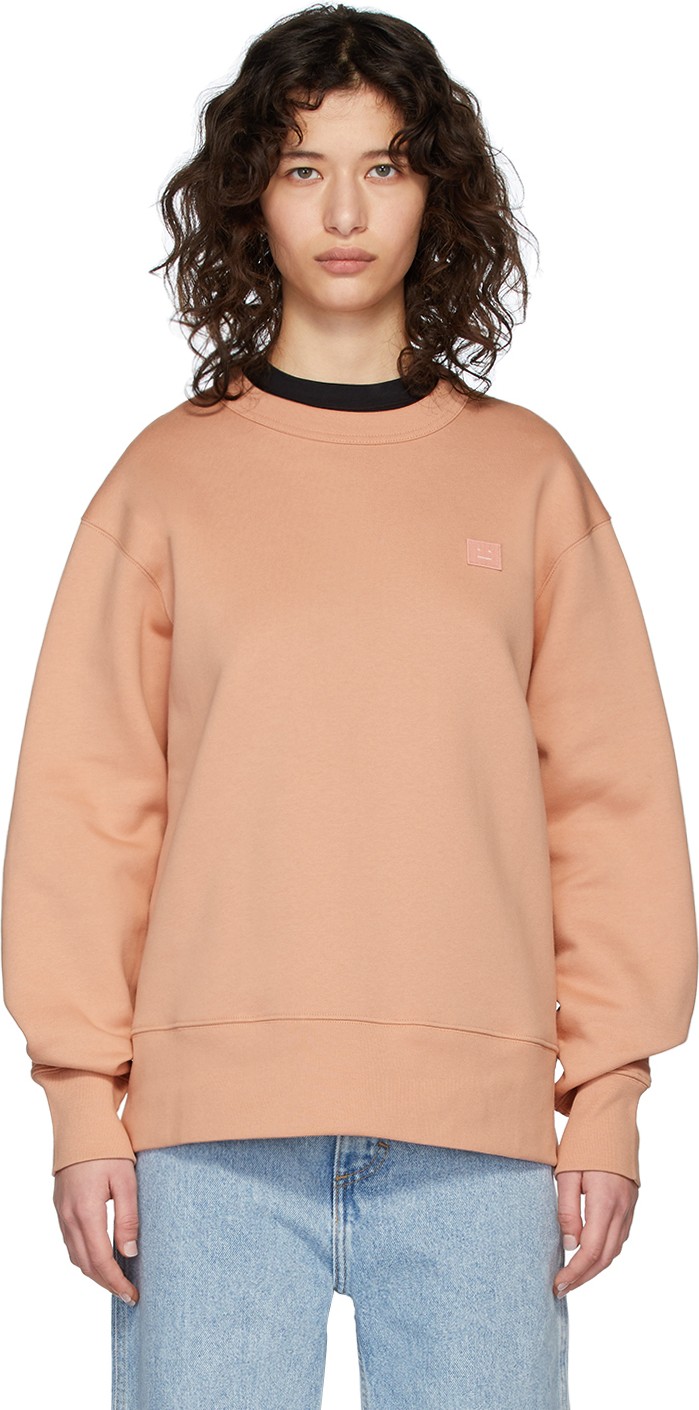 Acne Studios Pink Fairview Face Sweatshirt
