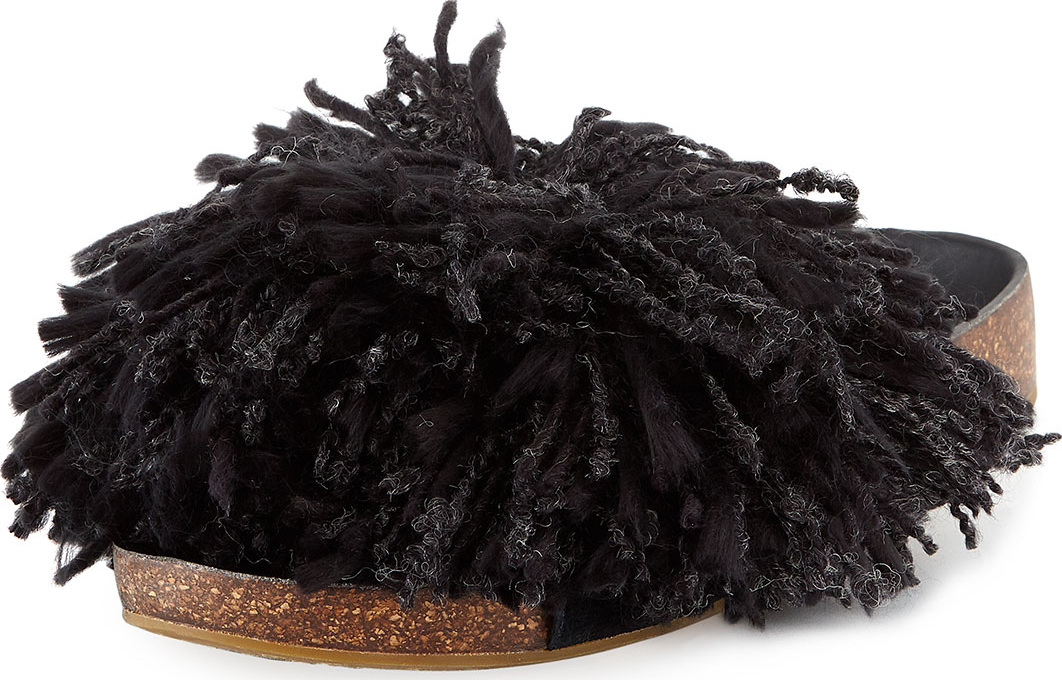 UGG Cindy Fringe Flat Slide Sandal