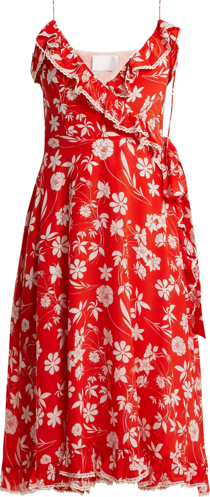 Athena Procopiou Farah floral-print silk wrap dress