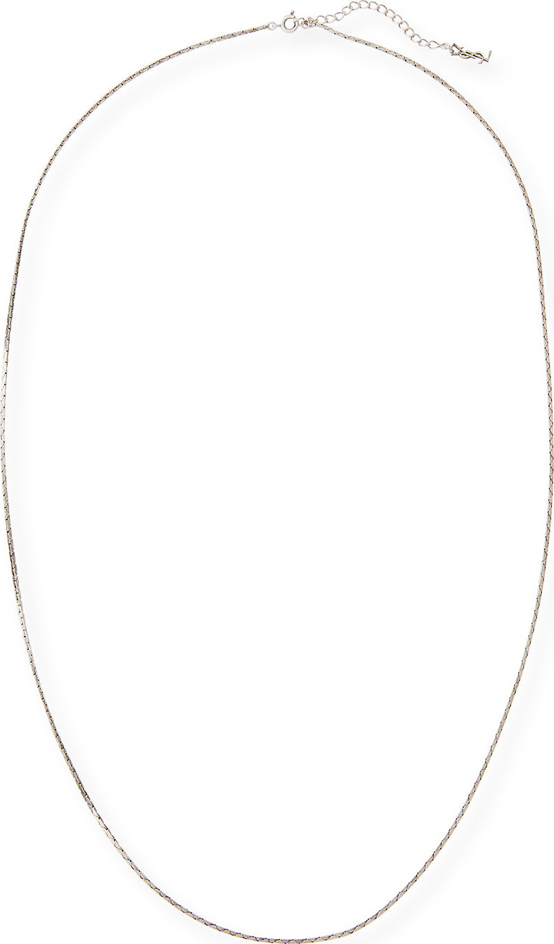 Saint Laurent Men's Chain Necklace with Logo Clasp