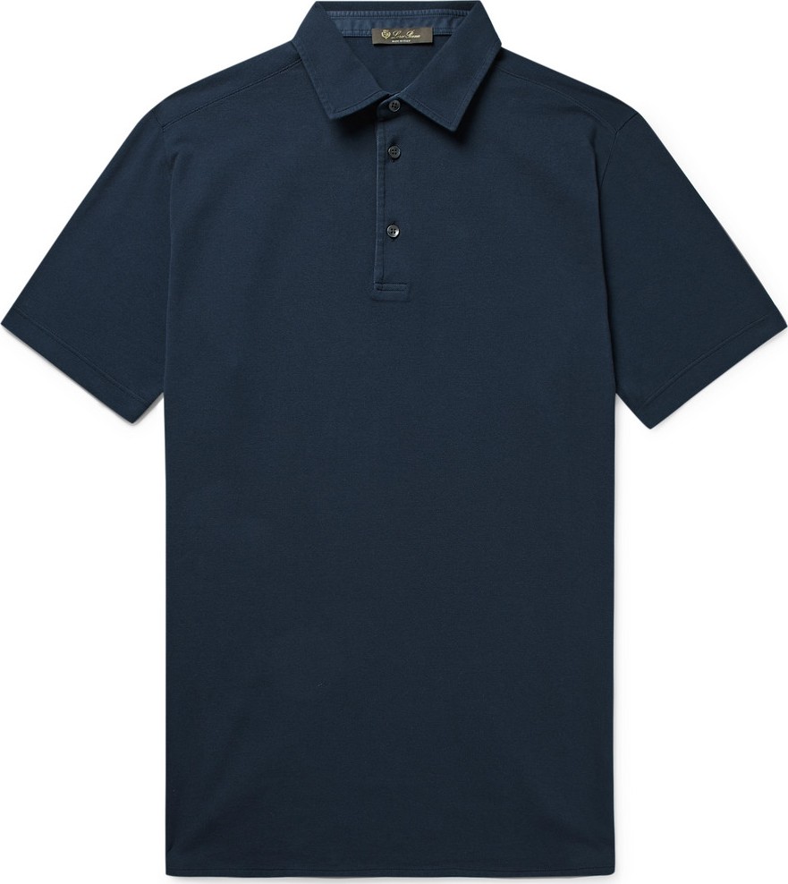 Loro Piana Cotton-Piqué Polo Shirt