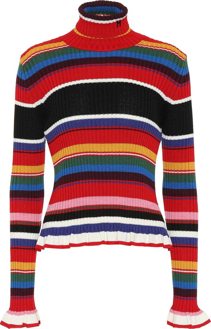 MSGM Ribbed turtleneck sweater