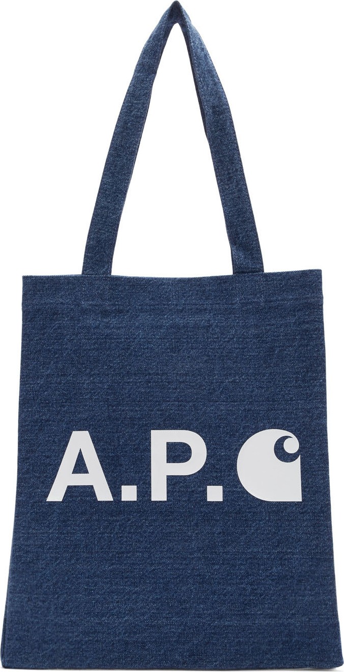 A.P.C. Indigo Carhartt WIP Edition Tote