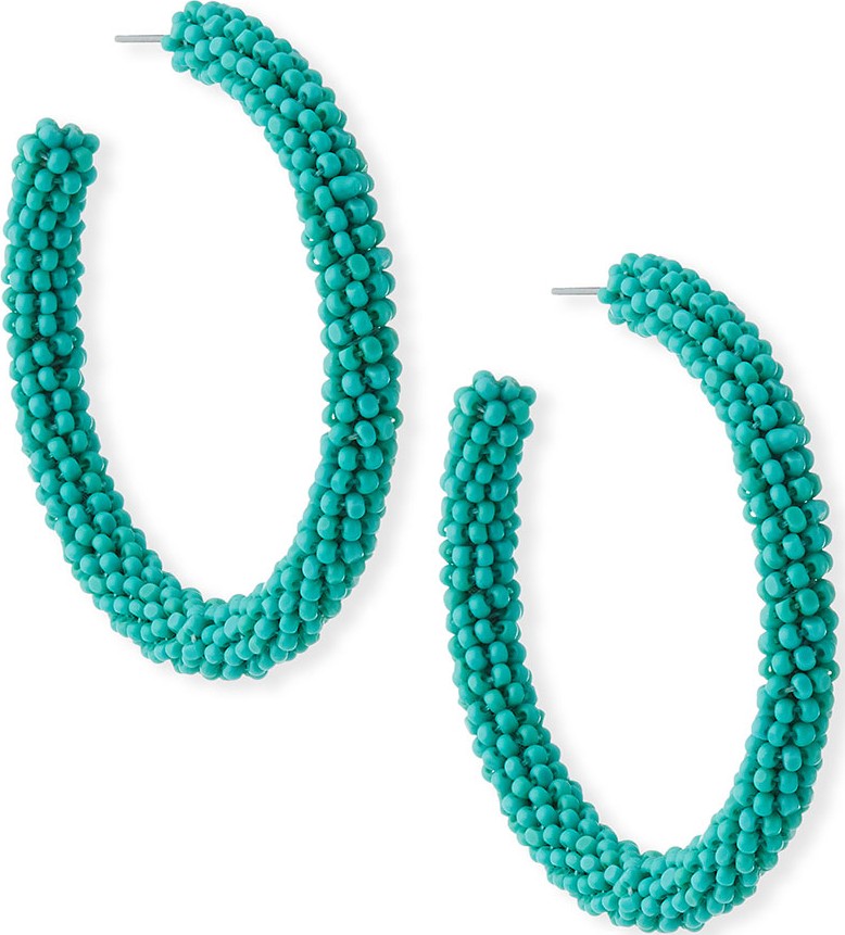 Sachin & Babi Beaded Hoop Earrings