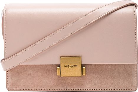 Saint Laurent Medium Leather & Suede Bellechasse Satchel