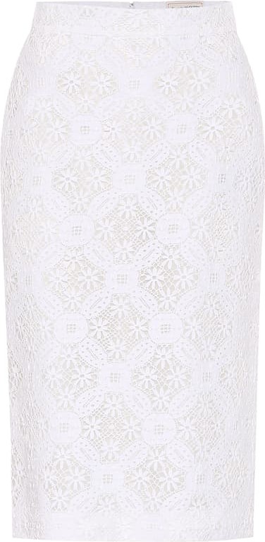 Alexander McQueen Lace pencil skirt