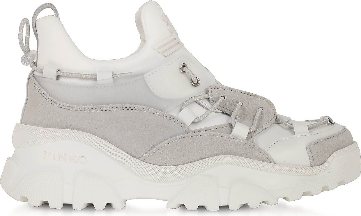 Pinko Cumino White Leather Women's Sneakers