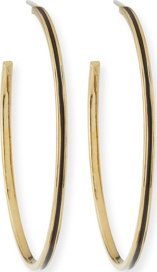 Tai Enamel Hoop Earrings