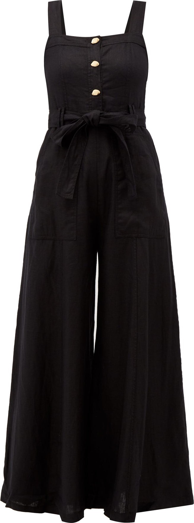 Aje Sunpointe wide-leg linen jumpsuit